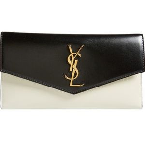 Yves Saint Laurent Two-tone Monogram Wallet